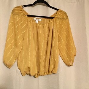Forever 21 Gold Blouse